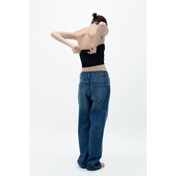 NWT Zara Black Limitless Contour Collection Seamless Jewel Butterfly Halter Top - Picture 4 of 16